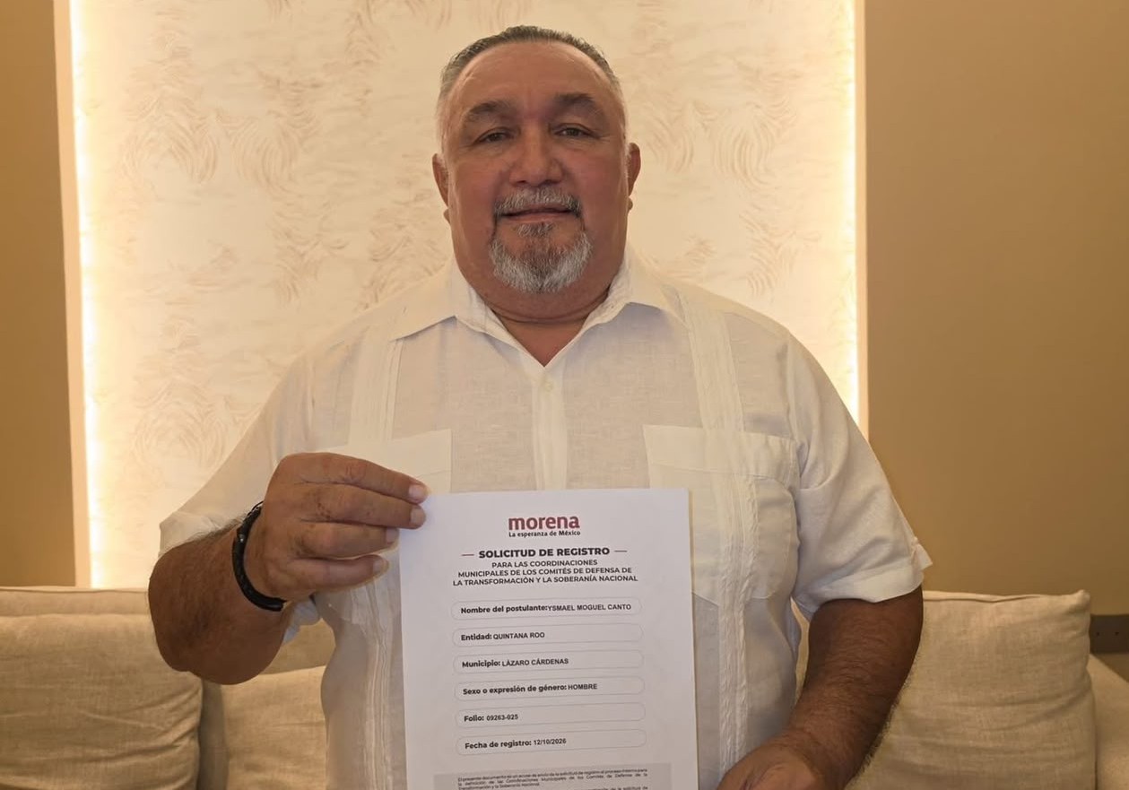 Ismael Moguel se registra para presidencia en Lázaro Cárdenas