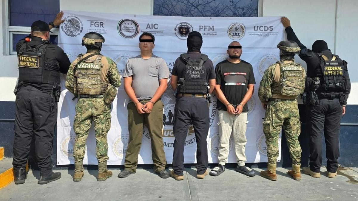 Semar captura a dos acusados de secuestro agravado en Veracruz