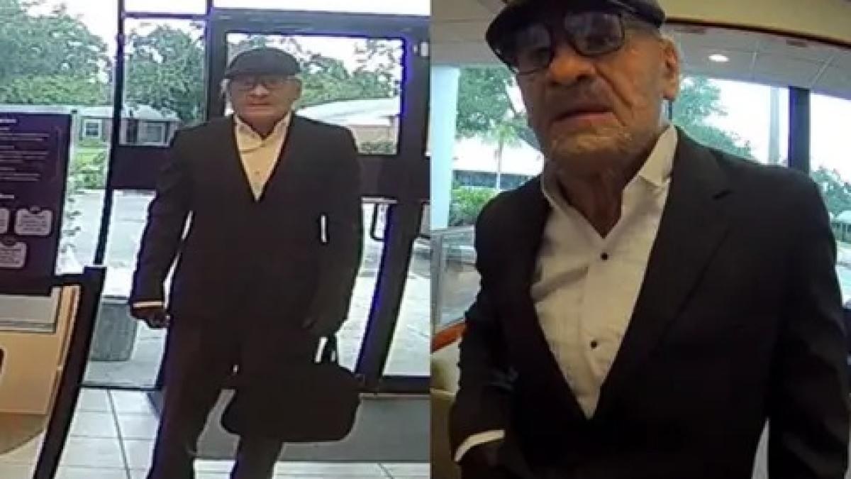 Hombre usó máscara para robar dos bancos en Florida