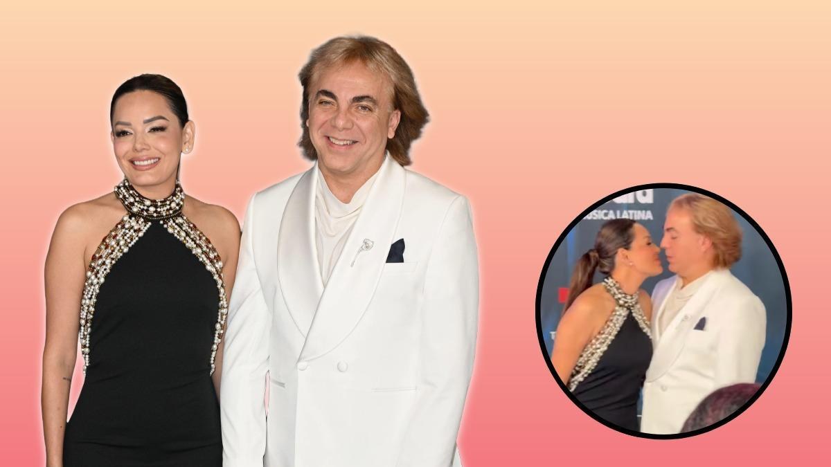 Cristian Castro y novia protagonizan beso en Premios Billboard