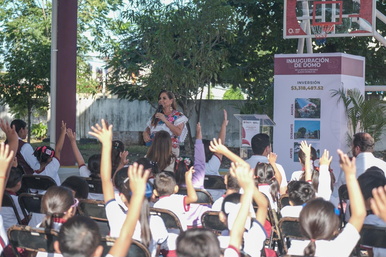 Cozumel recibe domo para 730 estudiantes de primaria