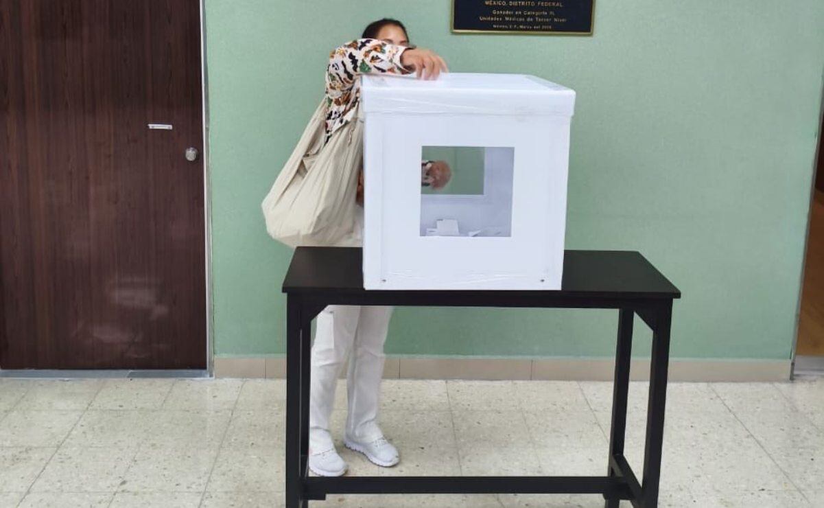 Sindicalizados del IMSS exigen conteo público de votos