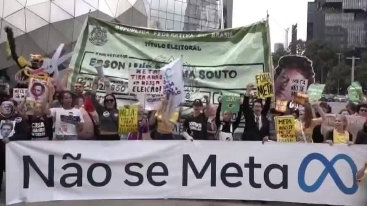 Protestas en São Paulo por bloqueos a cuentas de Lula
