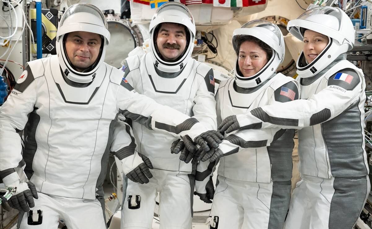 Astronautas Crew-12 inician regreso tras 8 meses en EEI