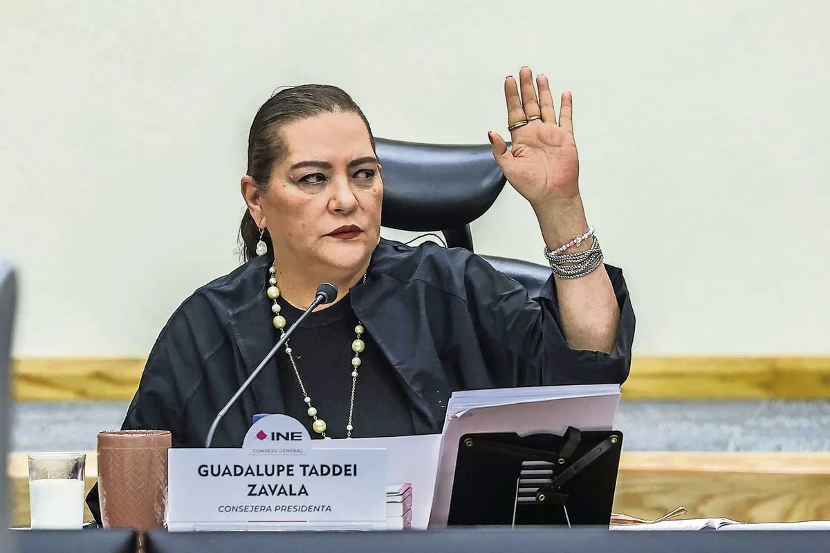 INE difunde renuncia de Guadalupe Taddei como presidenta
