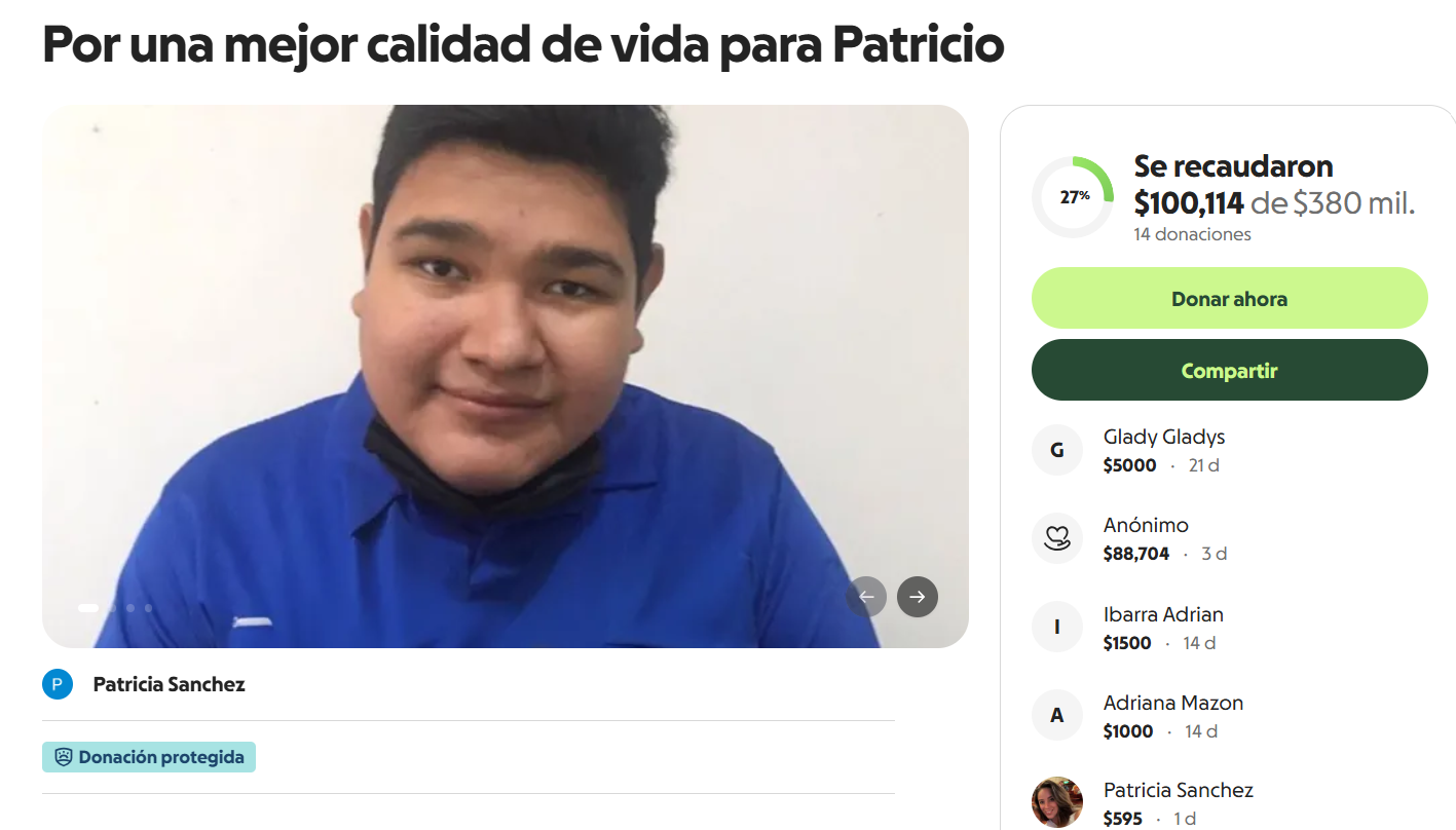 Patricio, joven con autismo, requiere neurocirugía urgente
