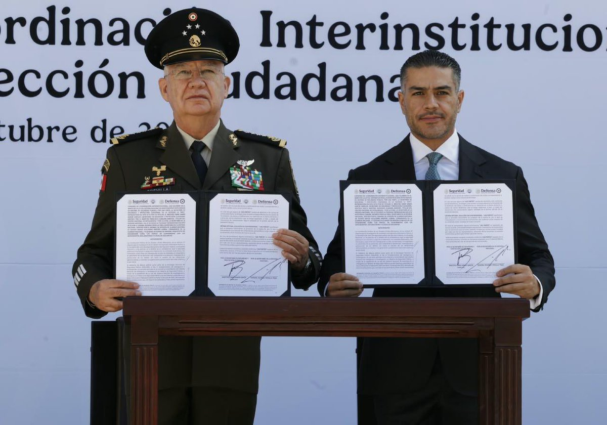 SSPC y Sedena firman convenio para Guardia Nacional