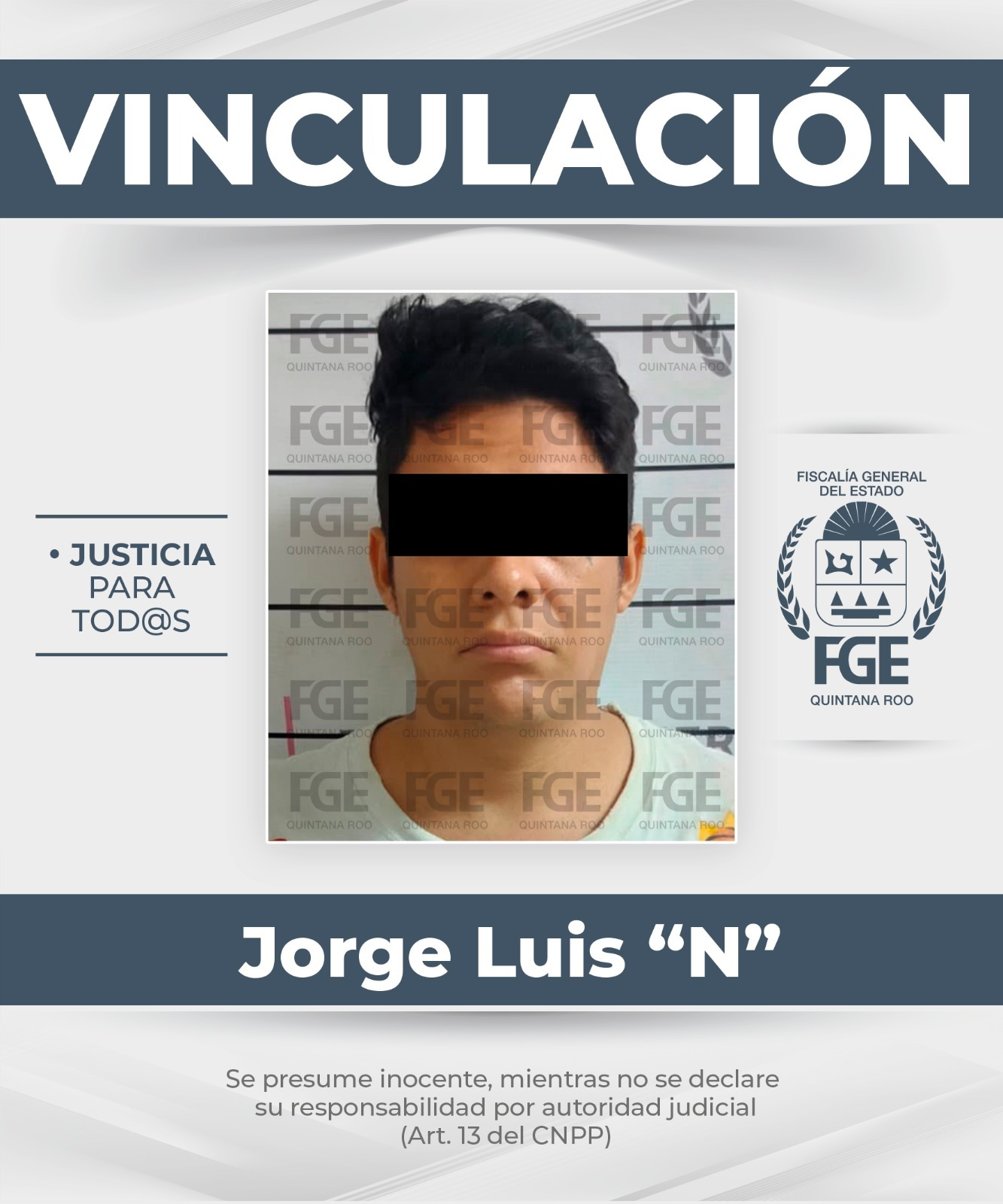 FGE vincula a proceso a sujeto por extorsión en Benito Juárez