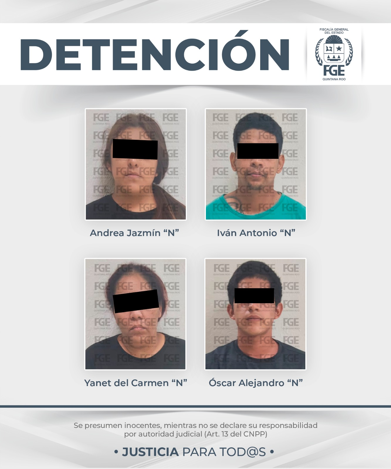 Detienen a siete por narcomenudeo en Playa del Carmen y Benito Juárez