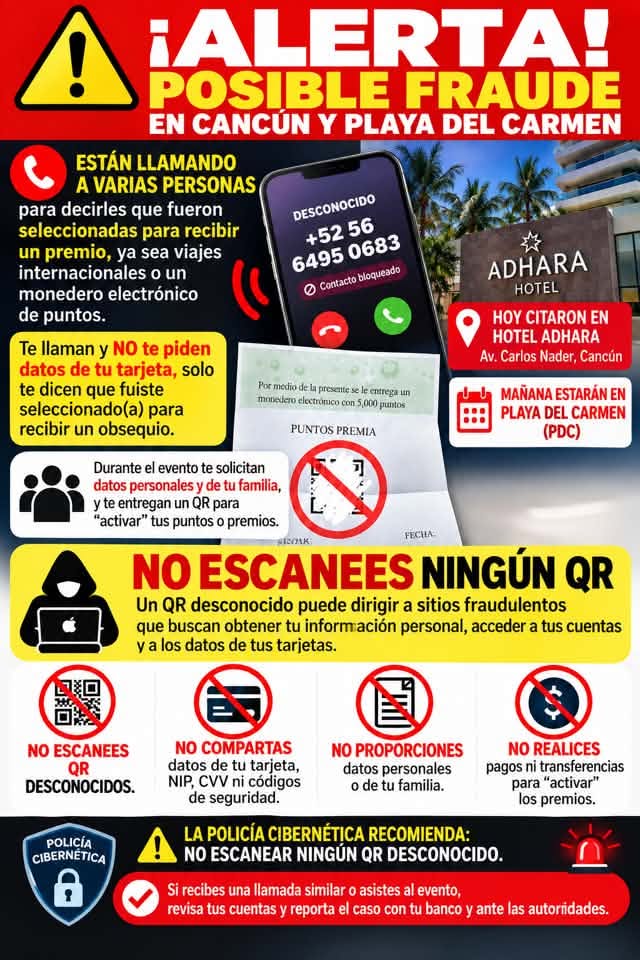 Cristina Torres exhorta a denunciar estafas vacacionales