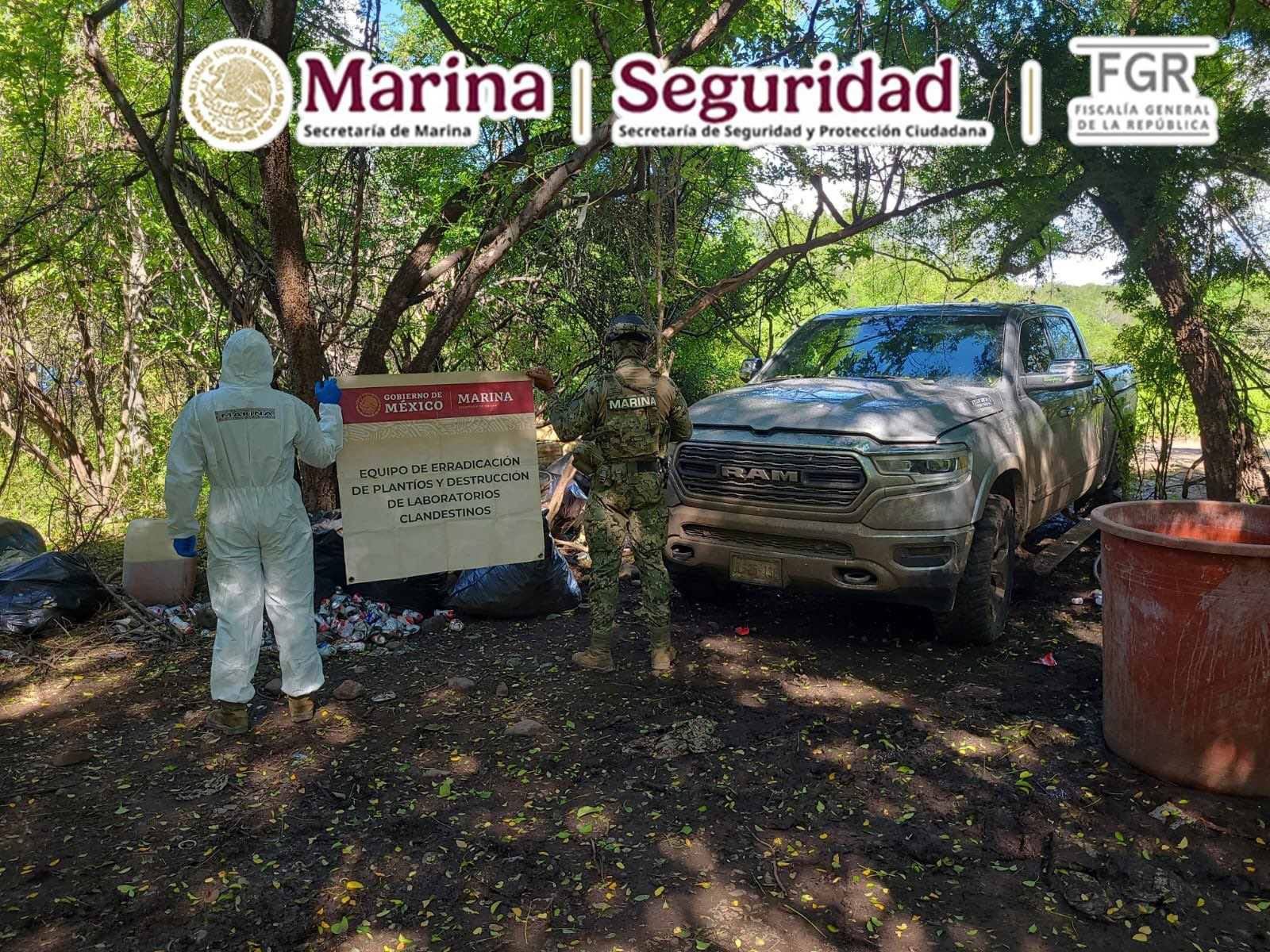 Inhabilitan laboratorio clandestino en Sinaloa con precursores químicos