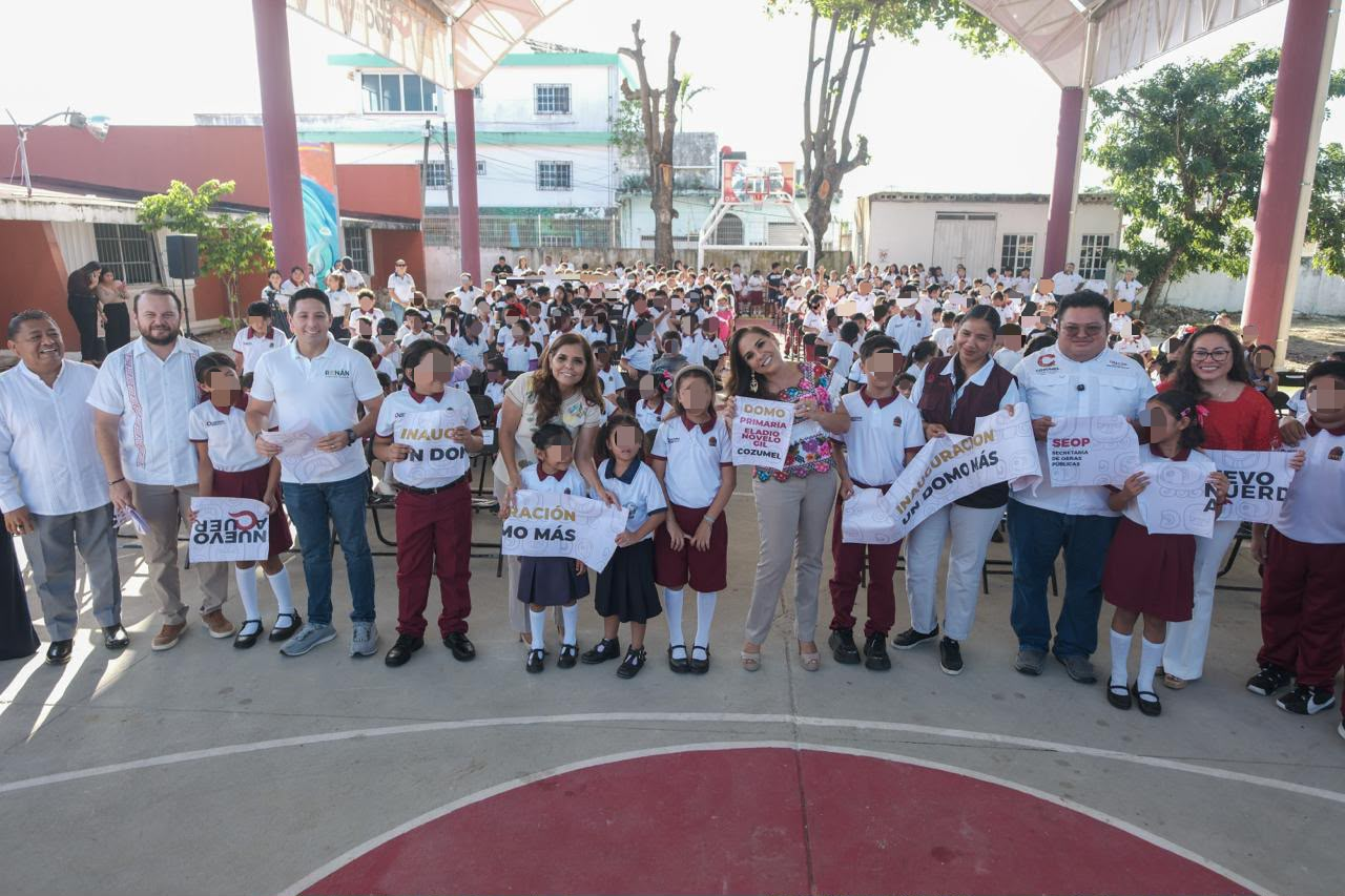 Cozumel recibe domo para 730 estudiantes de primaria