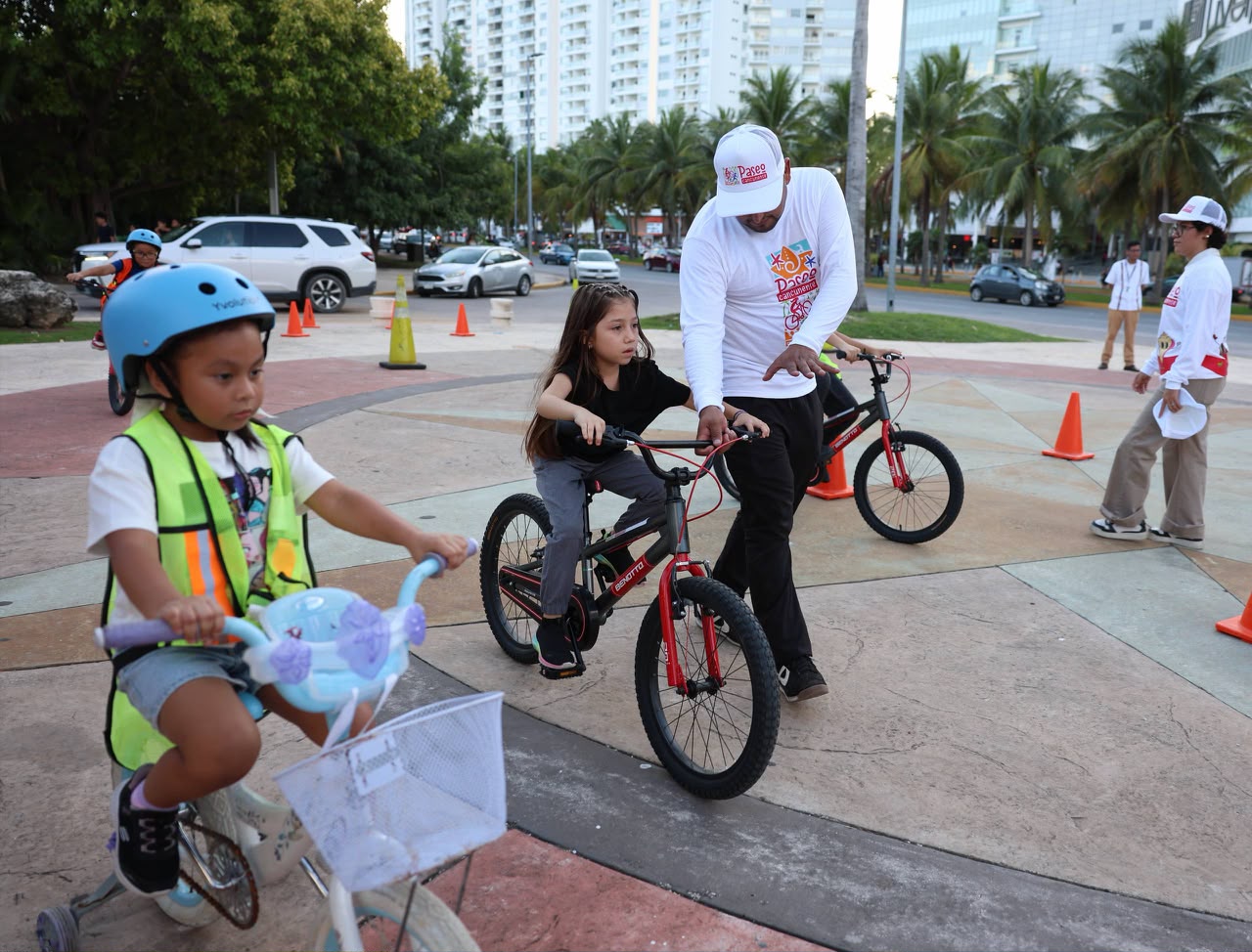 Cancún lanza experiencia educativa BiciAprende para niños