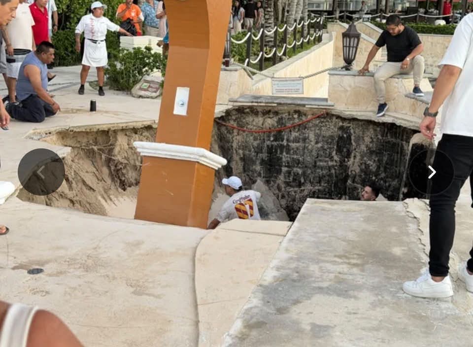 Socavón en hotel Occidental Cozumel afecta a cuatro huéspedes
