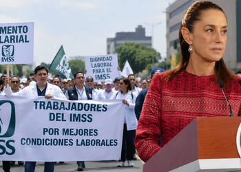 Sheinbaum ordena al IMSS reevaluar aumento salarial tras el histórico rechazo de los trabajadores