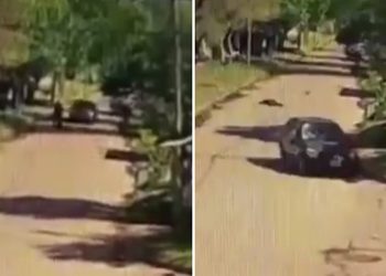 VIDEO; Amigo atropella a otro tras discutir
