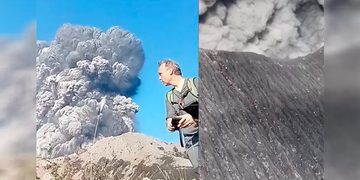VIDEO: Turistas fueron a ver un volcán y terminó en tragedia
