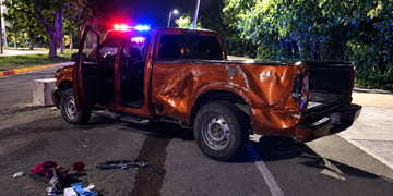 Joven pierde el control y derriba palmera en Chetumal