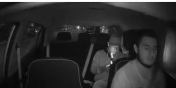 VIDEO: Esposa alerta a conductor y evita posible asalto
