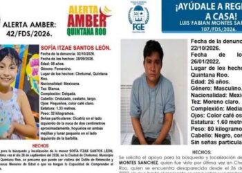 Buscan a menor y hombre reportados como desaparecidos en Chetumal