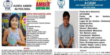 Buscan a menor y hombre reportados como desaparecidos en Chetumal