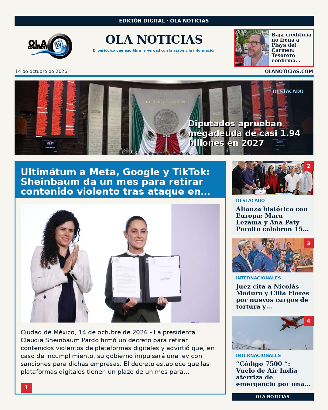 Primera Plana - 2026-10-14